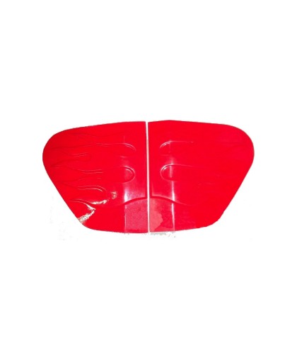 Накладки на дуги безопасности (пара) красные (стеклопластик) тюнинг ИЖ