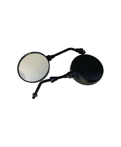 Зеркала заднего вида круглые, черные для мотоцикла ЯВА (резьба М10)